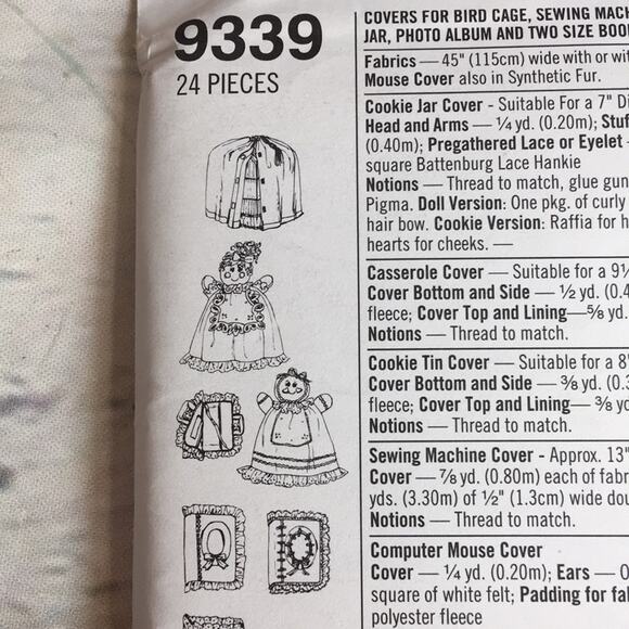 Vintage Simplicity Crafts 1995 Sewing Pattern Covers Multiple Home Items - Picture 8 of 13